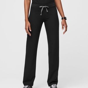 Medium Tall Black Livingston Fig Scrub Pants